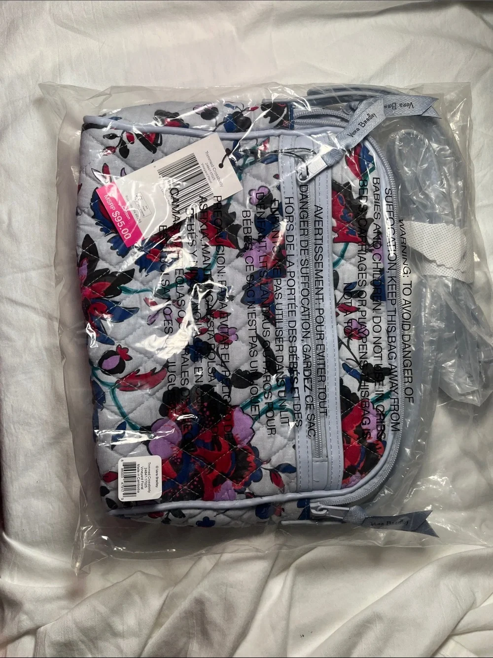 Vera Bradley NWT Trimmed Crossbody bag in Vineyard Floral.